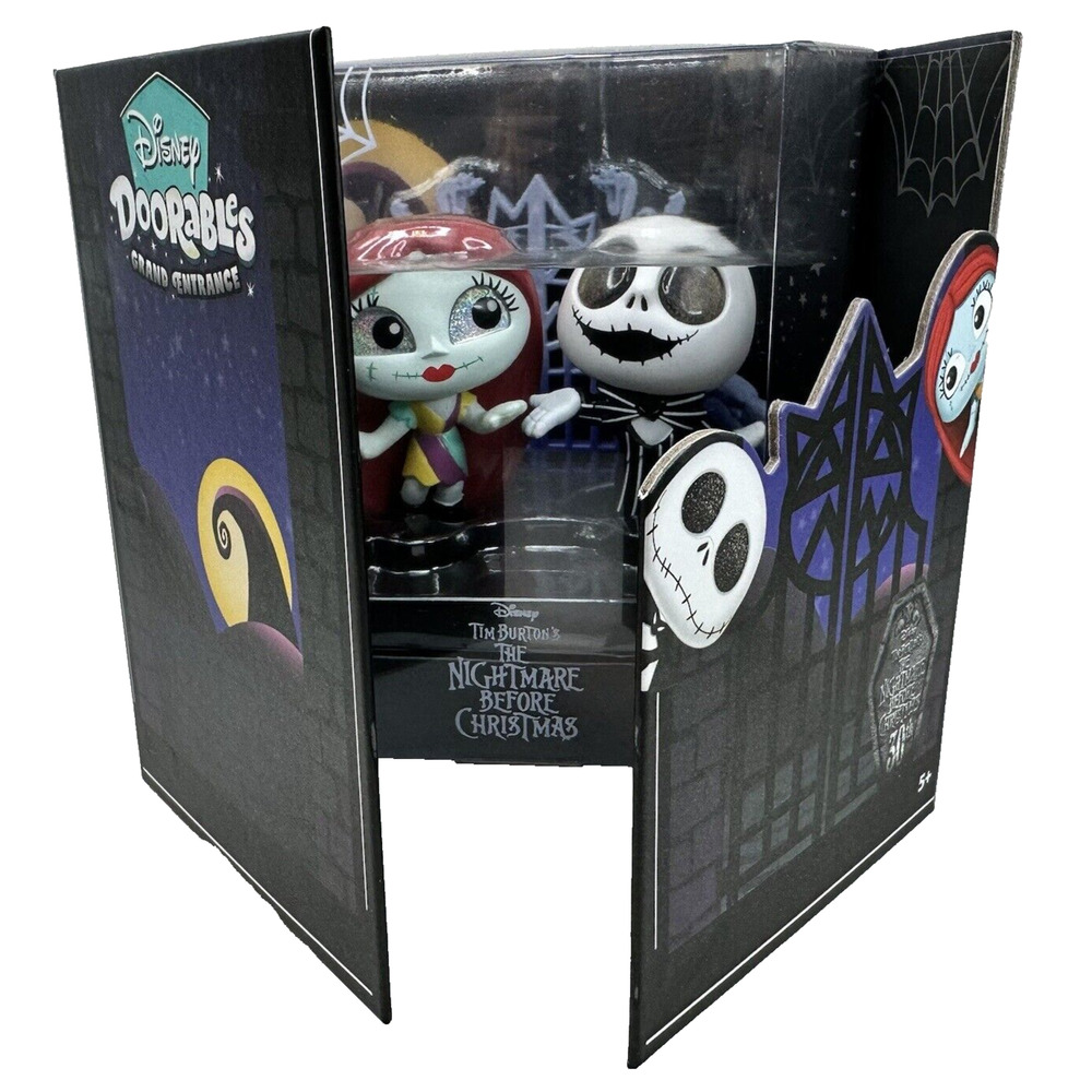 Disney Doorables NIGHTMARE BEFORE CHRISTMAS Grand‎ Entrance JACK & SALLY 3" NEW